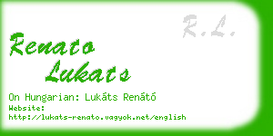 renato lukats business card